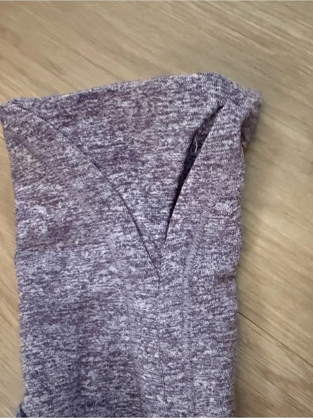 Athleta Long-Sleeve Crewneck Top in Heather purple/Gray size large